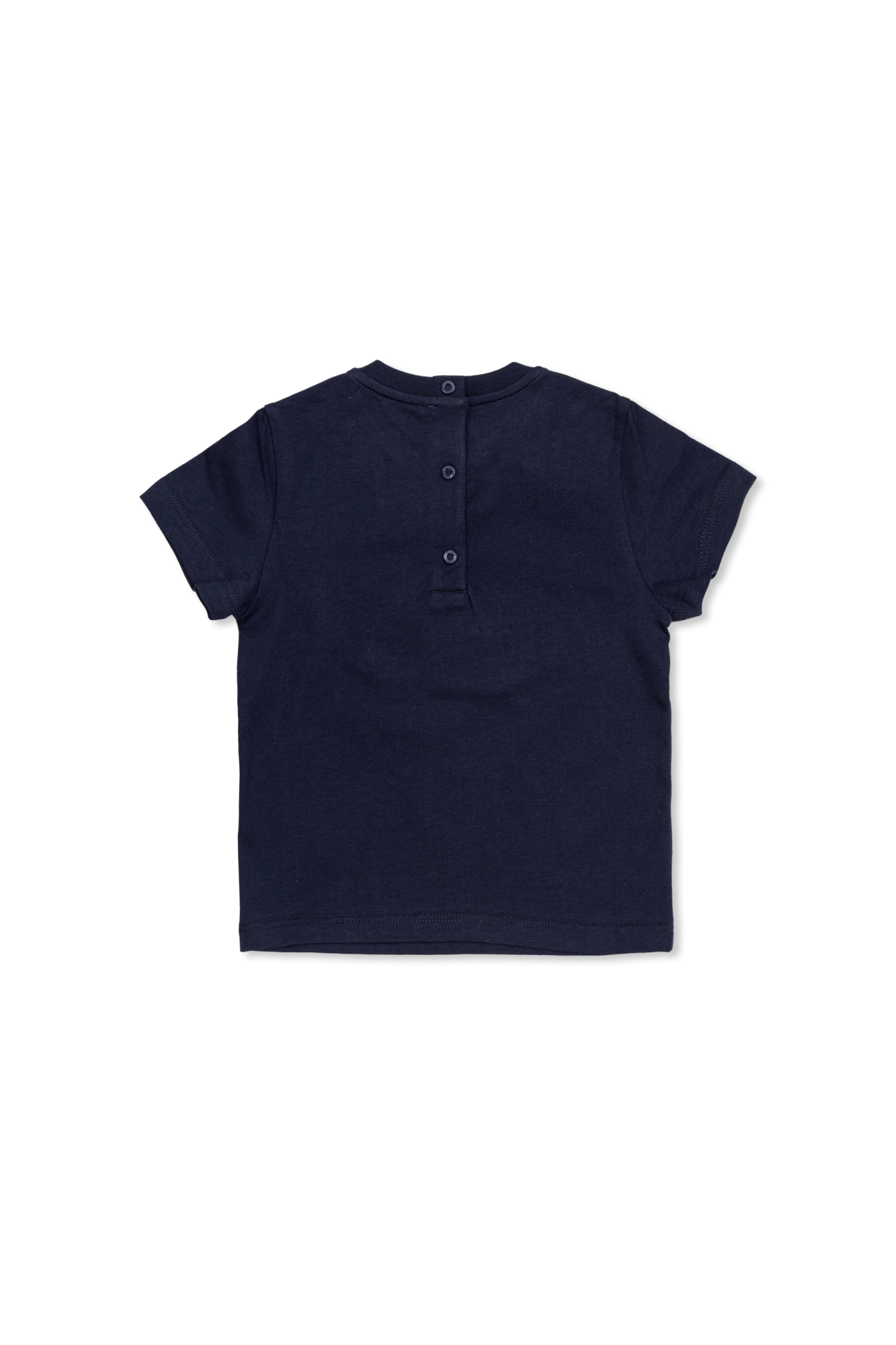 Navy blue T-shirt with logo patch Fendi Kids - Vitkac AS